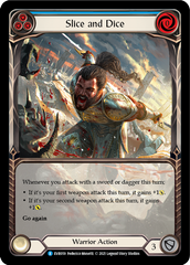 Slice and Dice (Blue) [EVR059] (Everfest)  1st Edition Extended Art Rainbow Foil | Webway Games