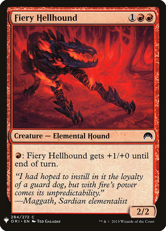 Fiery Hellhound [Mystery Booster] | Webway Games