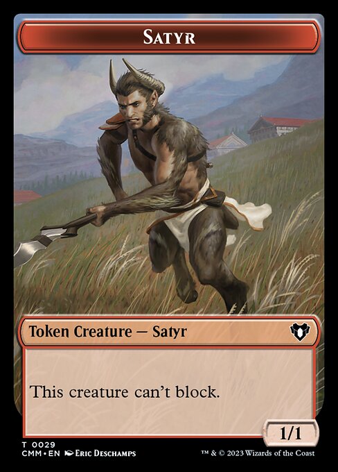 Eldrazi Scion // Satyr Double-Sided Token [Commander Masters Tokens] | Webway Games