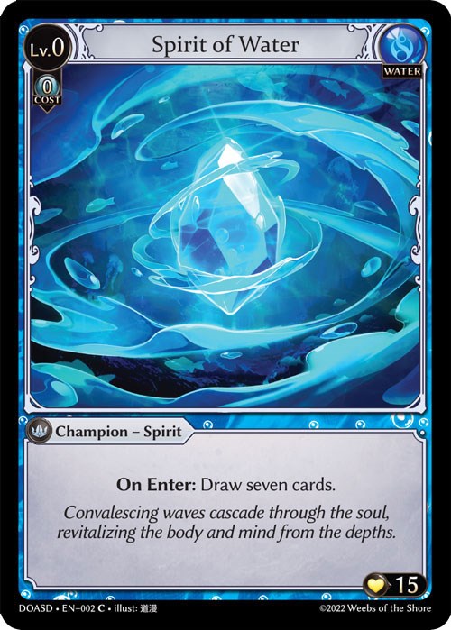 Spirit of Water (002) [Dawn of Ashes: Starter Decks] | Webway Games