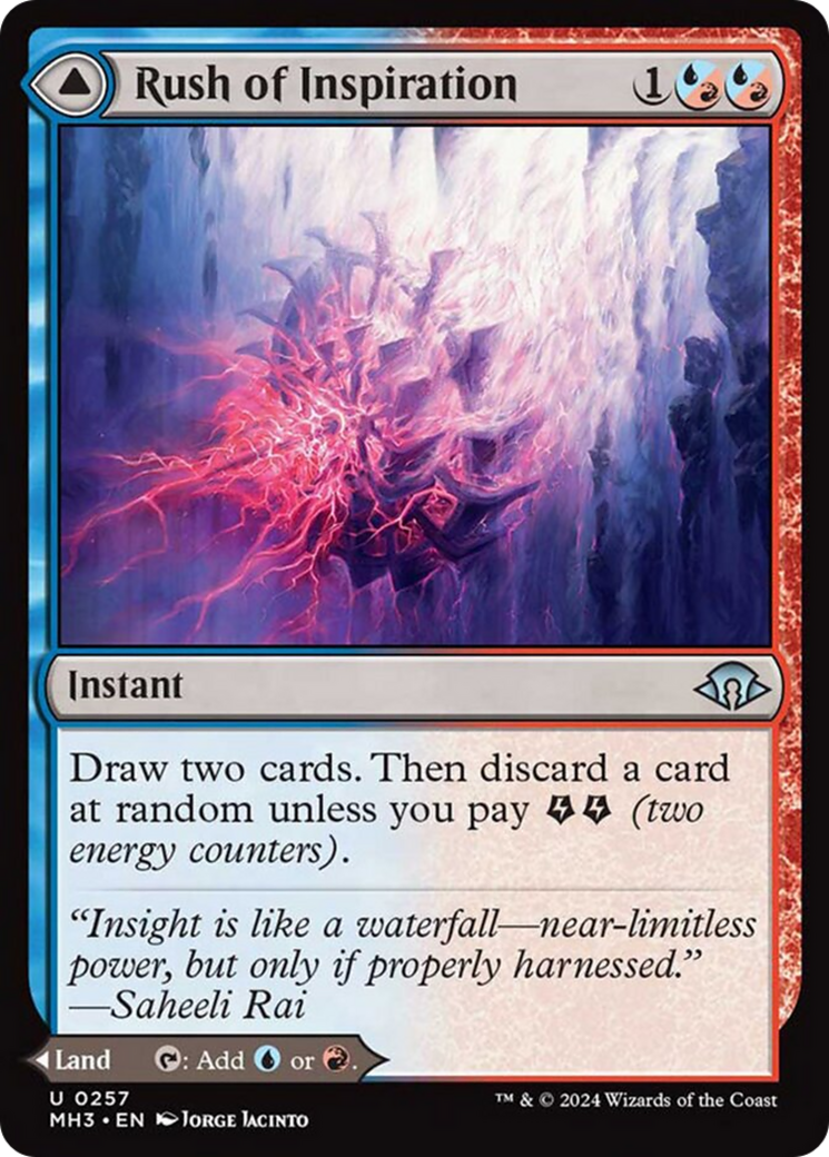 Rush of Inspiration // Crackling Falls [Modern Horizons 3] | Webway Games