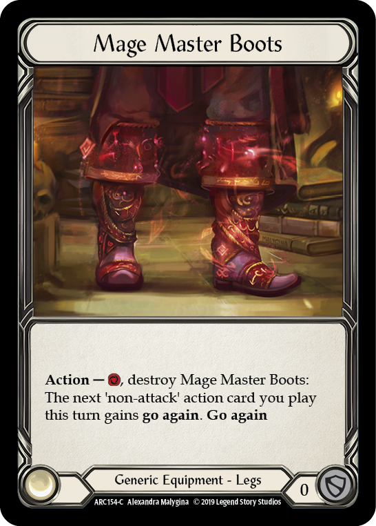 Mage Master Boots [ARC154-C] (Arcane Rising)  1st Edition Normal | Webway Games
