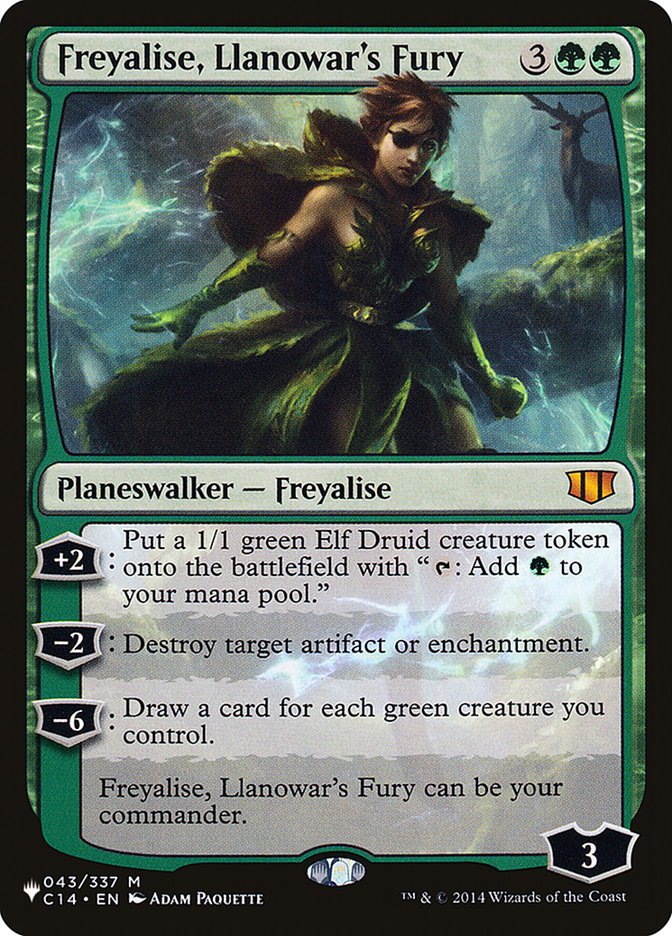 Freyalise, Llanowar's Fury [The List] | Webway Games