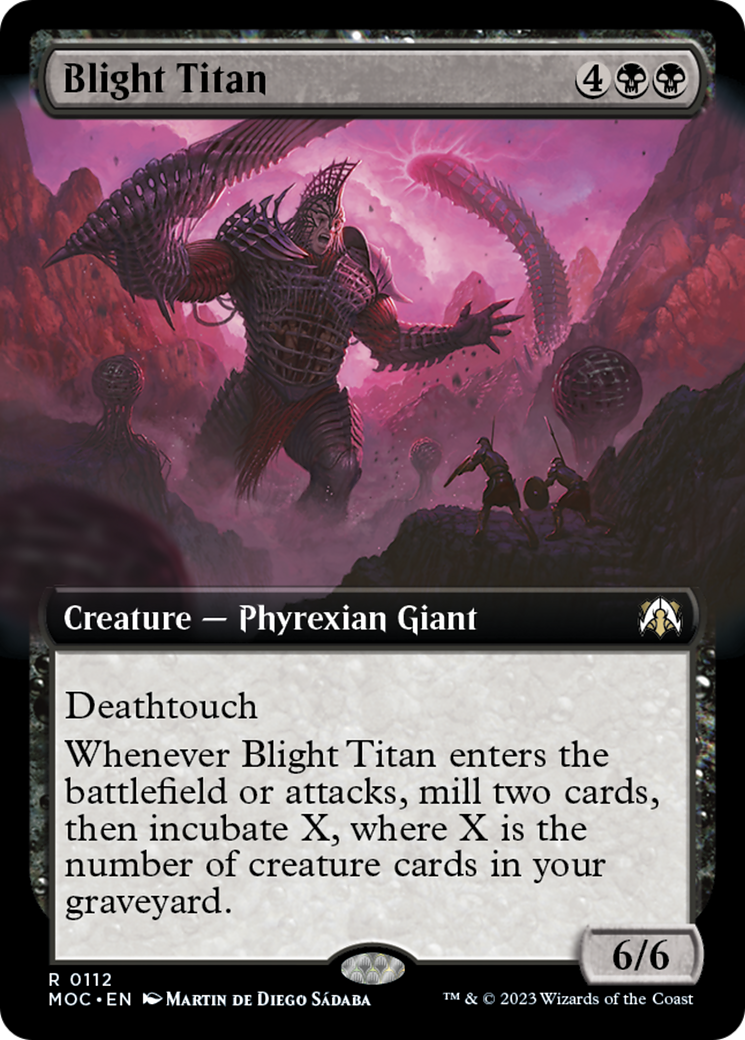 Blight Titan (Extended Art) [March of the Machine Commander] | Webway Games