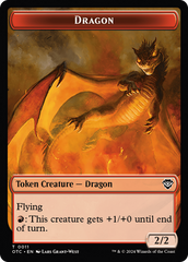 Dragon Egg // Dragon Double-Sided Token [Outlaws of Thunder Junction Commander Tokens] | Webway Games