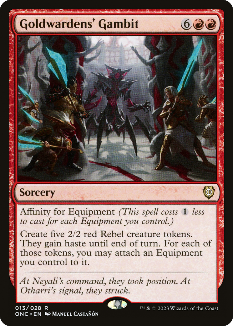 Goldwardens' Gambit [Phyrexia: All Will Be One Commander] | Webway Games