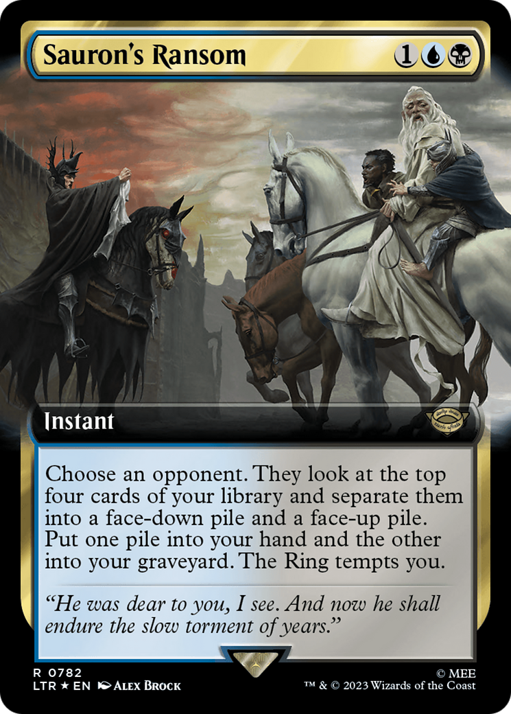 Sauron's Ransom (Extended Art) (Surge Foil) [The Lord of the Rings: Tales of Middle-Earth] | Webway Games