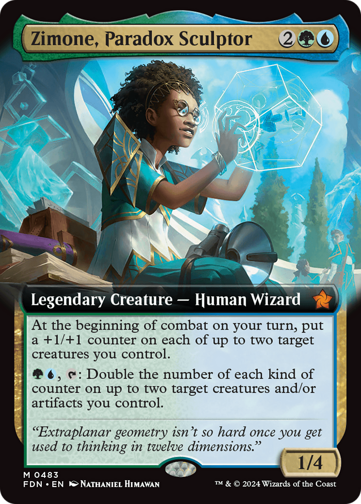 Zimone, Paradox Sculptor (Extended Art) [Foundations] | Webway Games