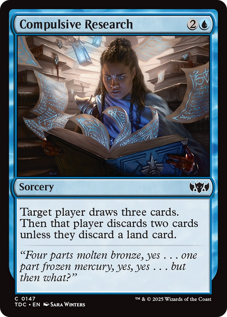 Compulsive Research [Tarkir: Dragonstorm Commander] | Webway Games