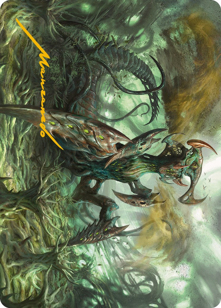 Zopandrel, Hunger Dominus Art Card (Gold-Stamped Signature) [Phyrexia: All Will Be One Art Series] | Webway Games