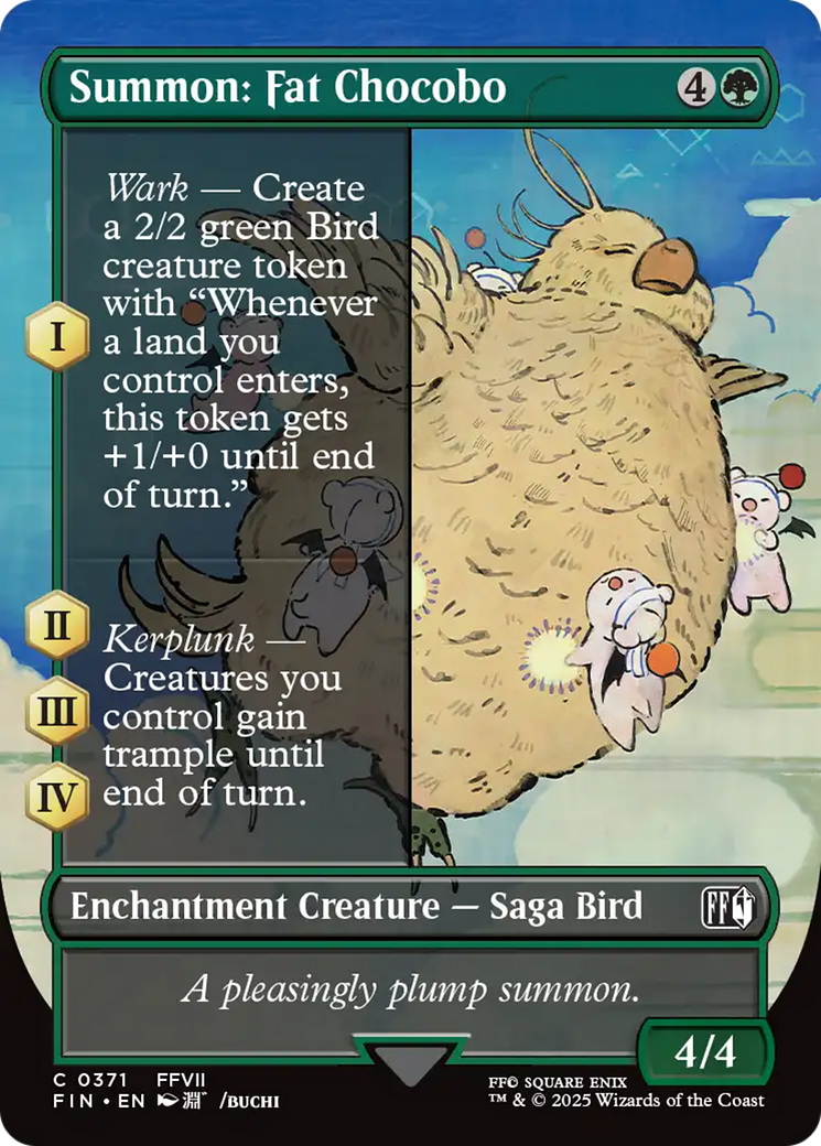 Summon: Fat Chocobo (Borderless) [FINAL FANTASY] | Webway Games