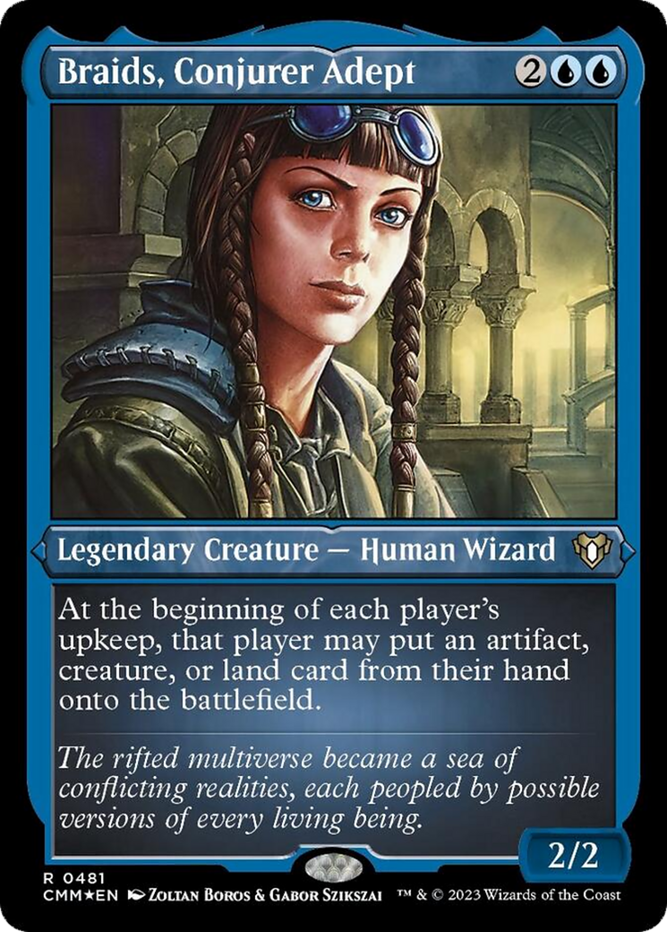 Braids, Conjurer Adept (Foil Etched) [Commander Masters] | Webway Games