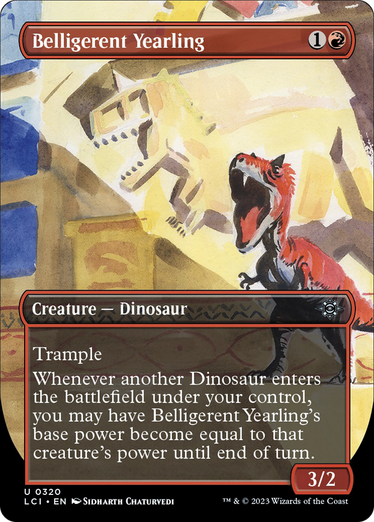 Belligerent Yearling (Borderless) [The Lost Caverns of Ixalan] | Webway Games