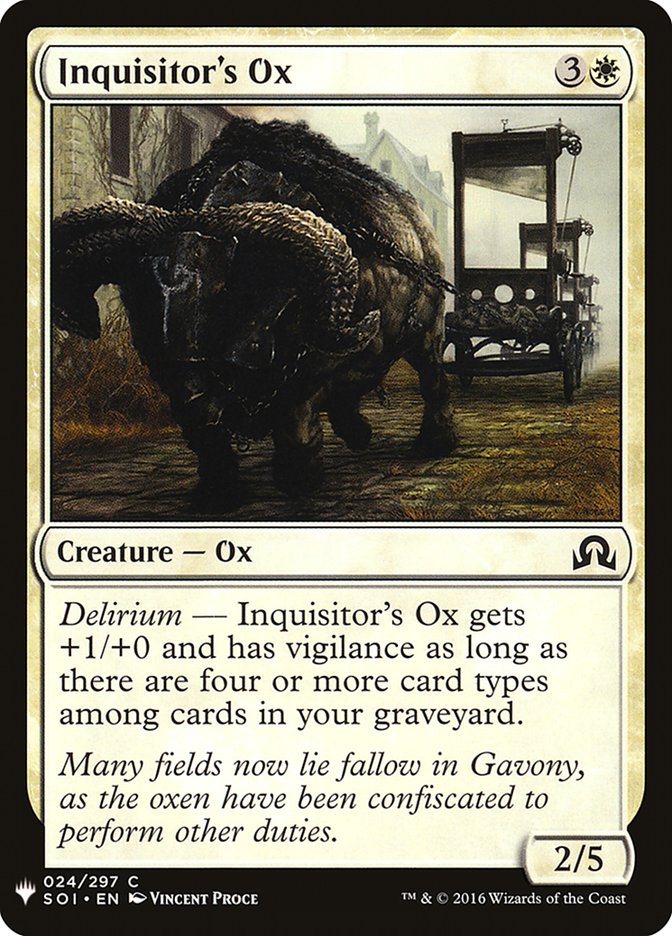 Inquisitor's Ox [Mystery Booster] | Webway Games