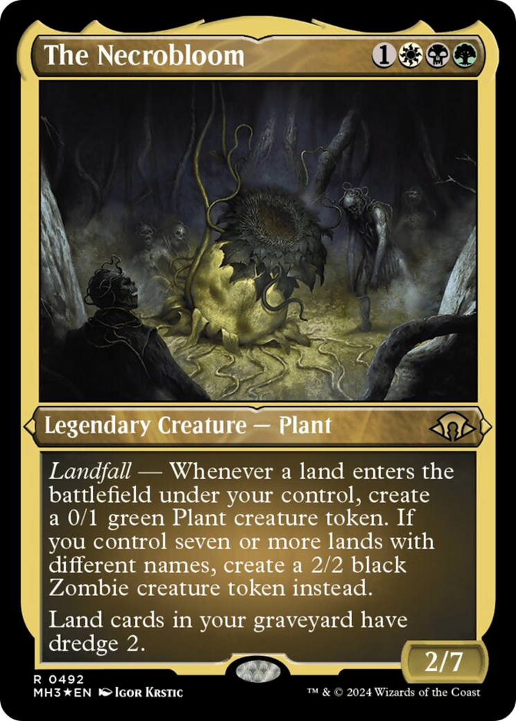 The Necrobloom (Foil Etched) [Modern Horizons 3] | Webway Games