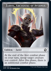 Devil // Zariel, Archduke of Avernus Emblem Double-Sided Token [Dungeons & Dragons: Adventures in the Forgotten Realms Tokens] | Webway Games