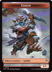 Zombie Army // Goblin Double-Sided Token [Reality Fracture Commander Tokens] | Webway Games
