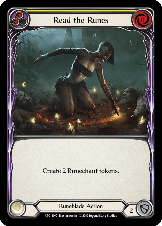 Read the Runes (Yellow) [ARC110-C] (Arcane Rising)  1st Edition Rainbow Foil | Webway Games