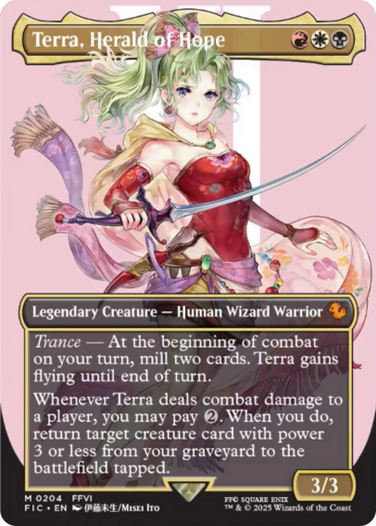 Terra, Herald of Hope (Borderless) [FINAL FANTASY Commander] | Webway Games