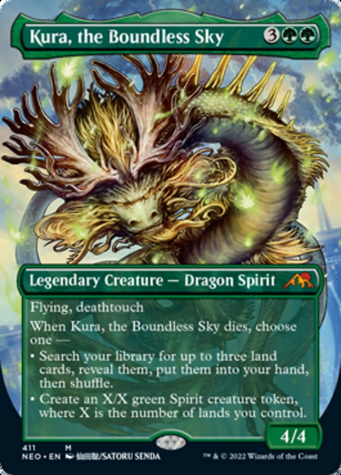 Kura, the Boundless Sky (Borderless Alternate Art) [Kamigawa: Neon Dynasty] | Webway Games
