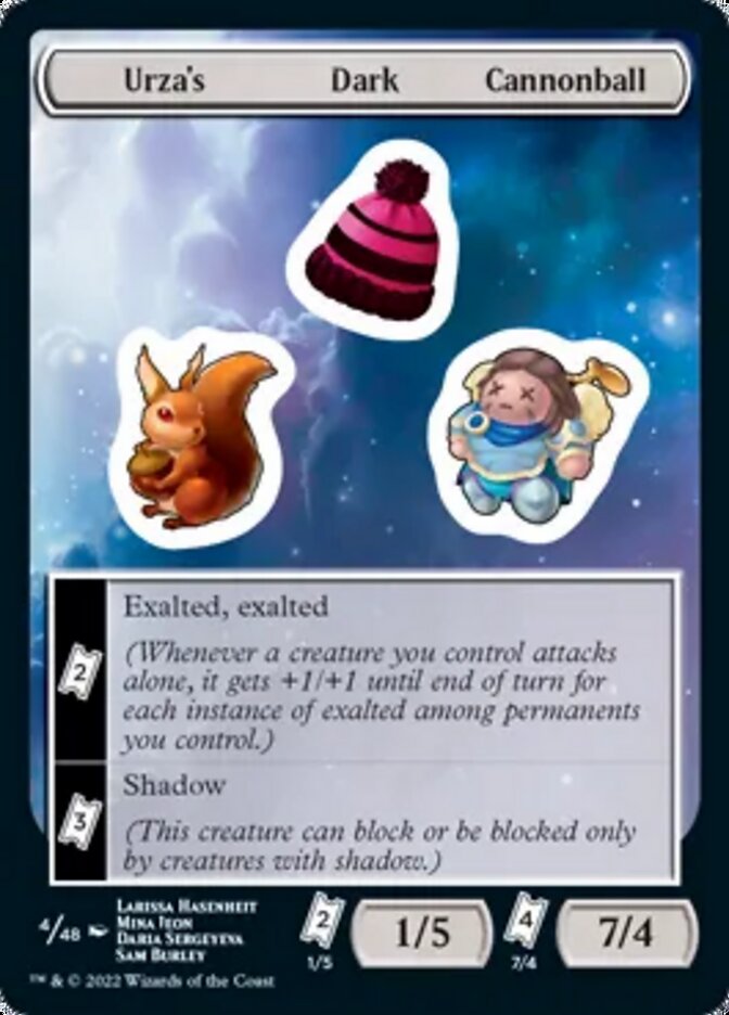Urza's Dark Cannonball [Unfinity Stickers] | Webway Games