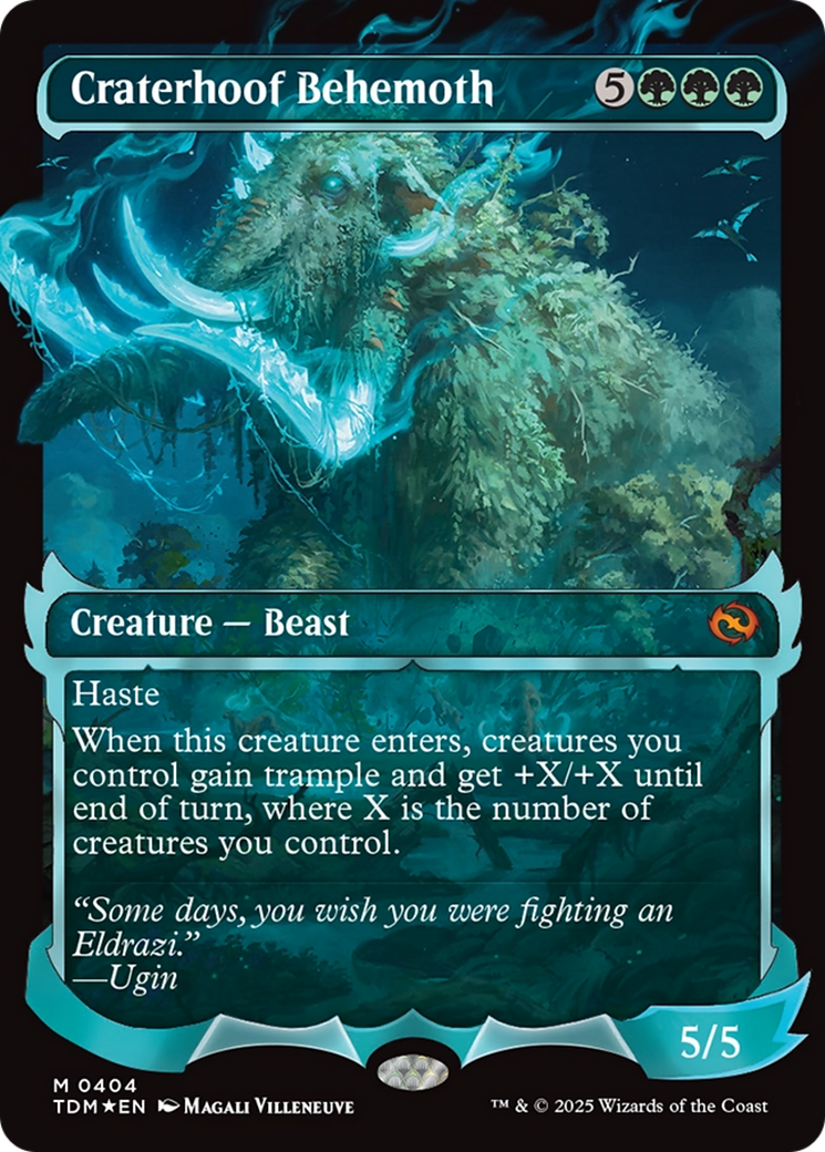 Craterhoof Behemoth (Showcase) [Tarkir: Dragonstorm] | Webway Games