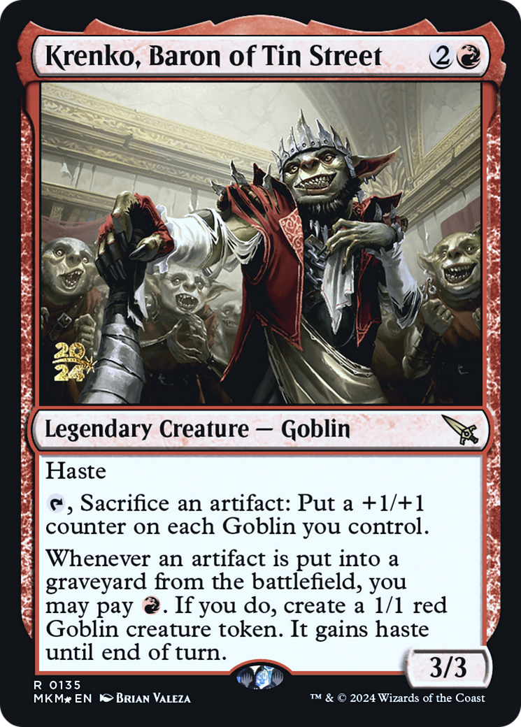 Krenko, Baron of Tin Street [Murders at Karlov Manor Prerelease Promos] | Webway Games