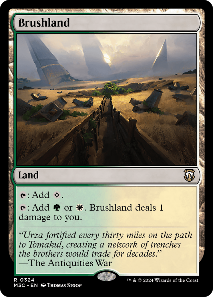 Brushland (Ripple Foil) [Modern Horizons 3 Commander] | Webway Games