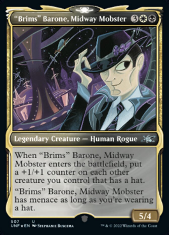 "Brims" Barone, Midway Mobster (Showcase) (Galaxy Foil) [Unfinity] | Webway Games