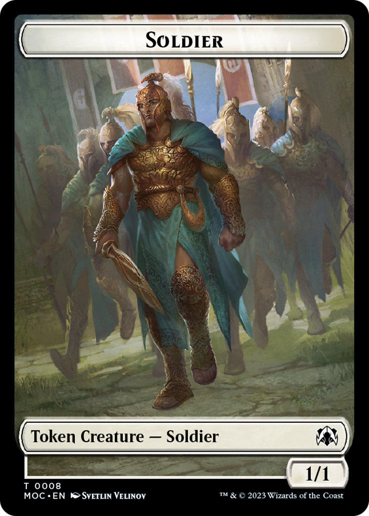 Soldier // Insect Double-Sided Token [March of the Machine Commander Tokens] | Webway Games