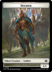 Soldier // Insect Double-Sided Token [March of the Machine Commander Tokens] | Webway Games