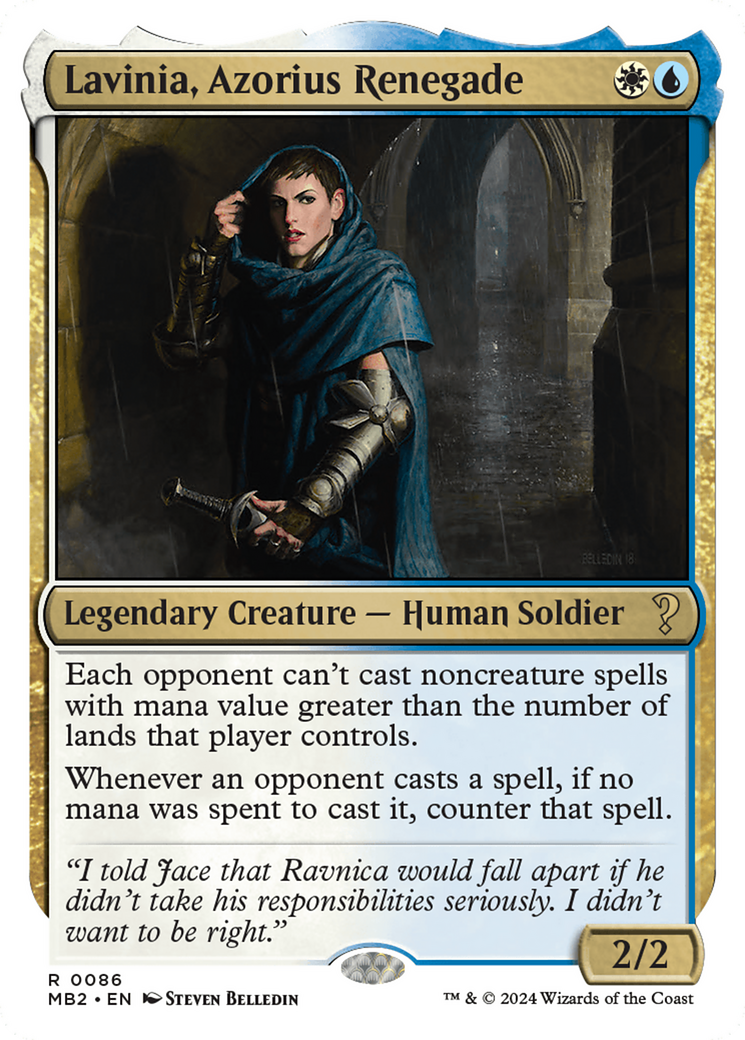 Lavinia, Azorius Renegade (White Border) [Mystery Booster 2] | Webway Games