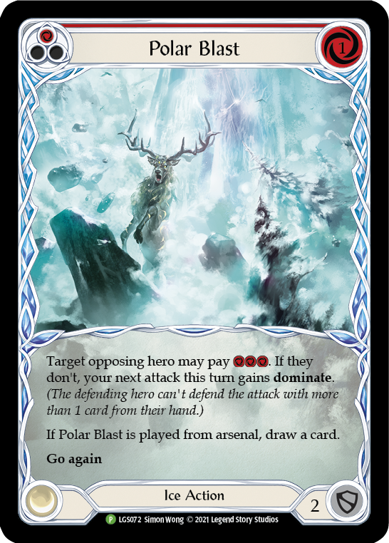Polar Blast (Red) [LGS072] (Promo)  Rainbow Foil | Webway Games