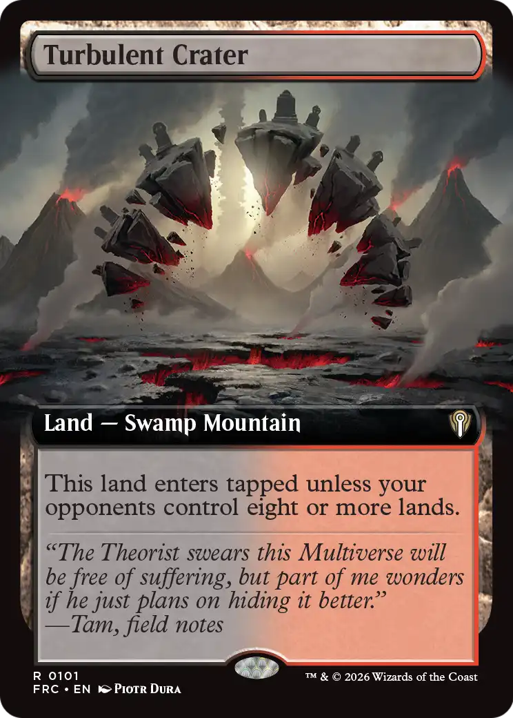 Turbulent Crater (Extended Art) [Reality Fracture Commander] | Webway Games