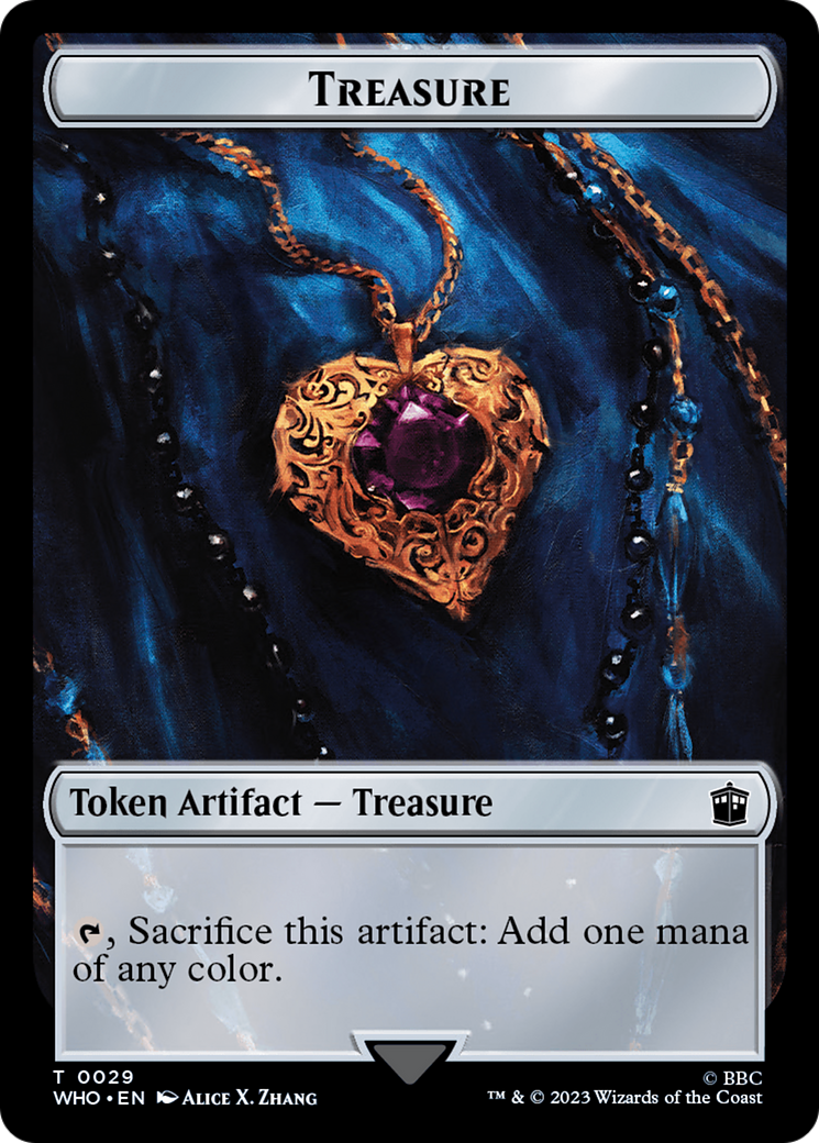 Human (0005) // Treasure (0029) Double-Sided Token [Doctor Who Tokens] | Webway Games