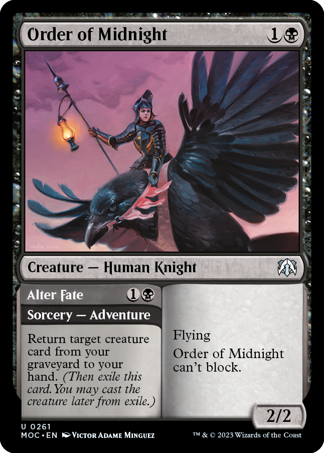 Order of Midnight // Alter Fate [March of the Machine Commander] | Webway Games