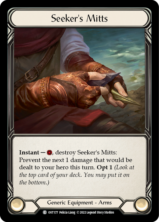 Seeker's Mitts [OUT177] (Outsiders)  Rainbow Foil | Webway Games