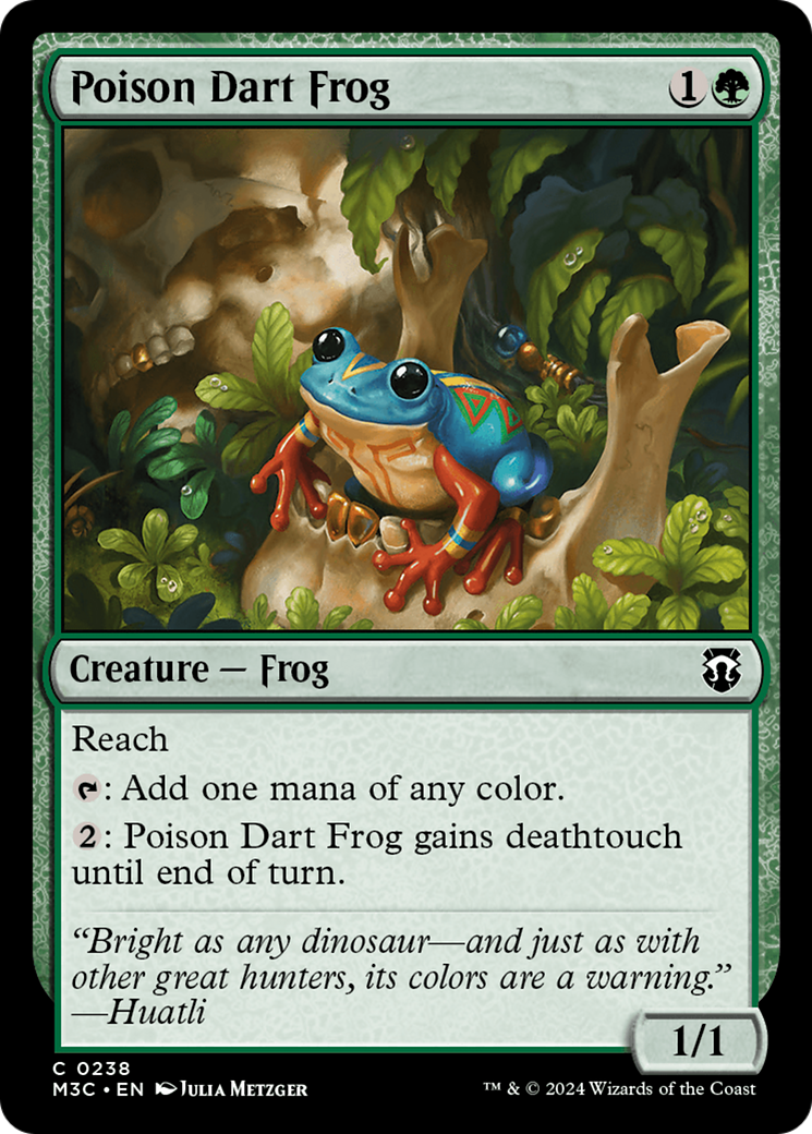 Poison Dart Frog (Ripple Foil) [Modern Horizons 3 Commander] | Webway Games