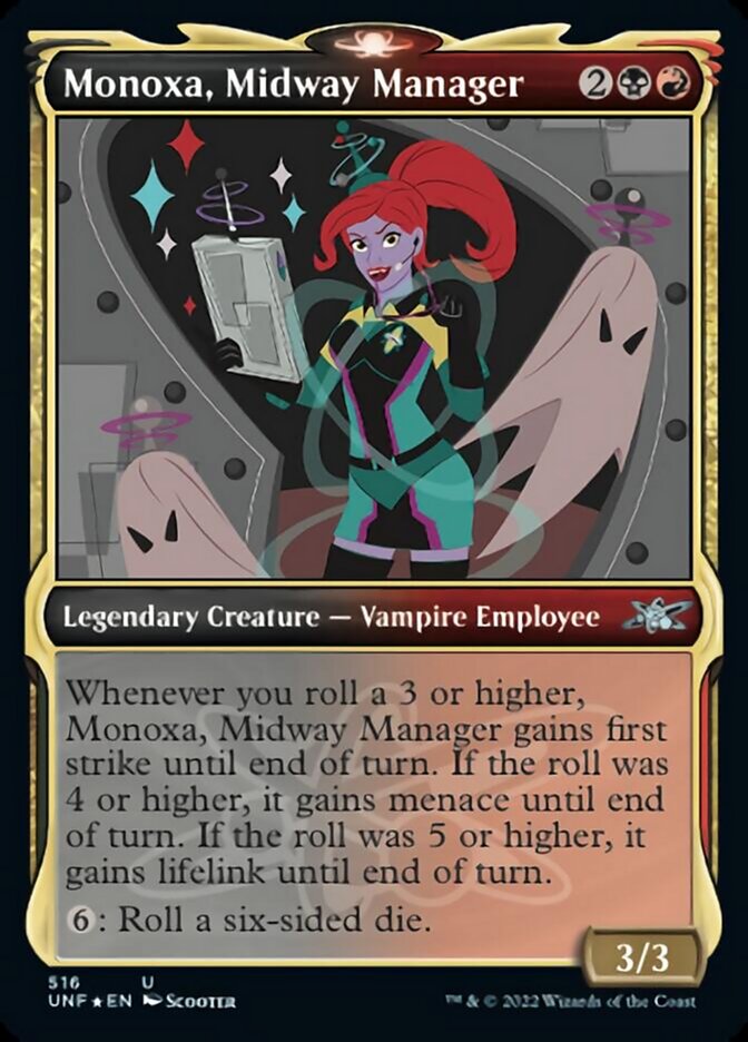 Monoxa, Midway Manager (Showcase) (Galaxy Foil) [Unfinity] | Webway Games