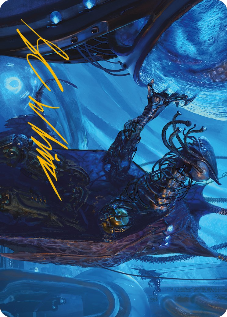 Atmosphere Surgeon Art Card (Gold-Stamped Signature) [Phyrexia: All Will Be One Art Series] | Webway Games