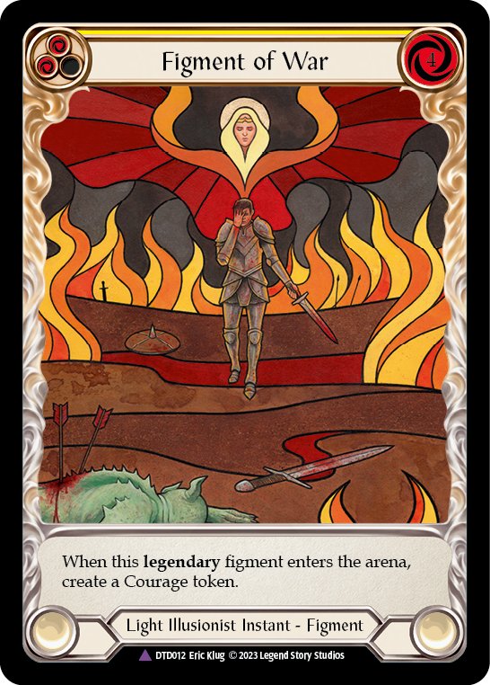 Figment of War // Bellona, Archangel of War (Marvel) [DTD012] (Dusk Till Dawn)  Cold Foil | Webway Games