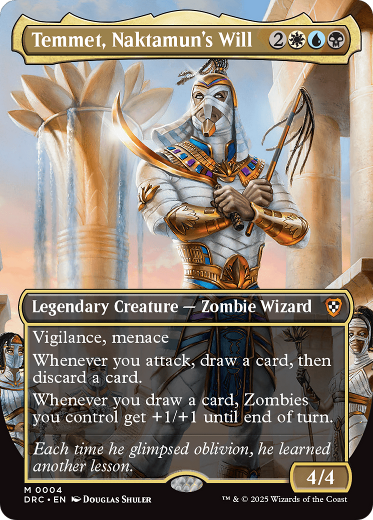 Temmet, Naktamun's Will (Borderless) [Aetherdrift Commander] | Webway Games