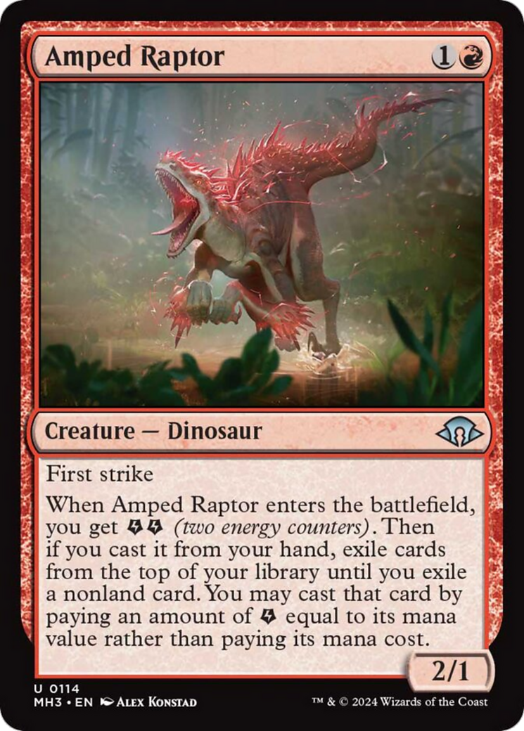 Amped Raptor [Modern Horizons 3] | Webway Games