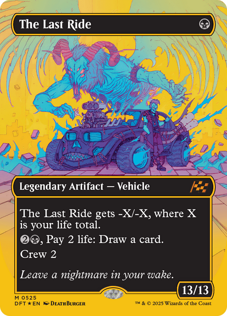 The Last Ride (Borderless) (First-Place Foil) [Aetherdrift] | Webway Games