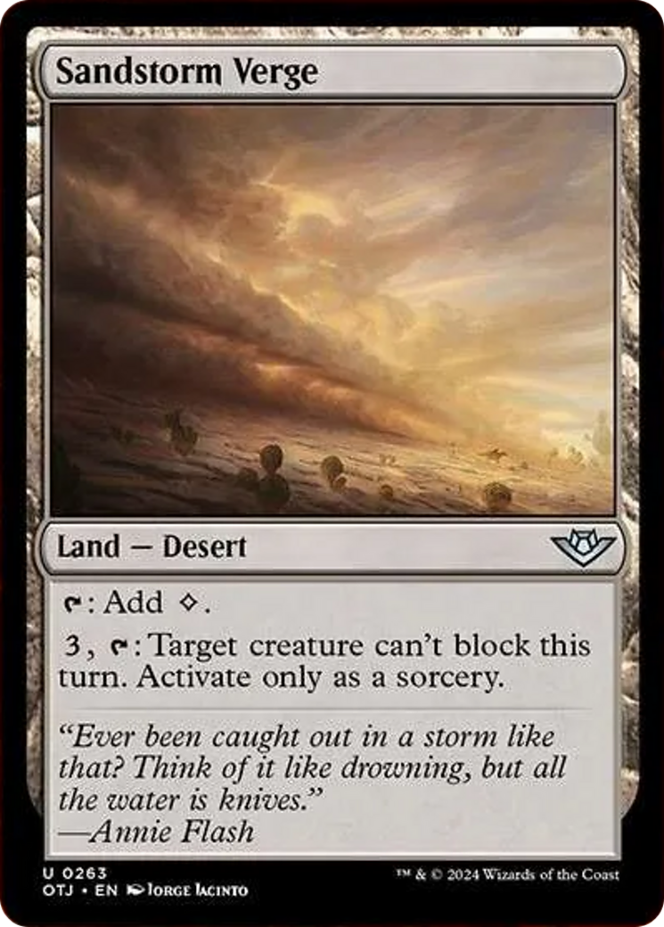 Sandstorm Verge [Outlaws of Thunder Junction] | Webway Games