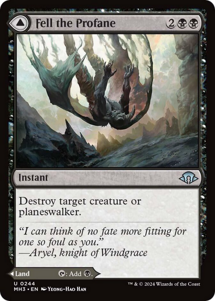 Fell the Profane // Fell Mire [Modern Horizons 3] | Webway Games