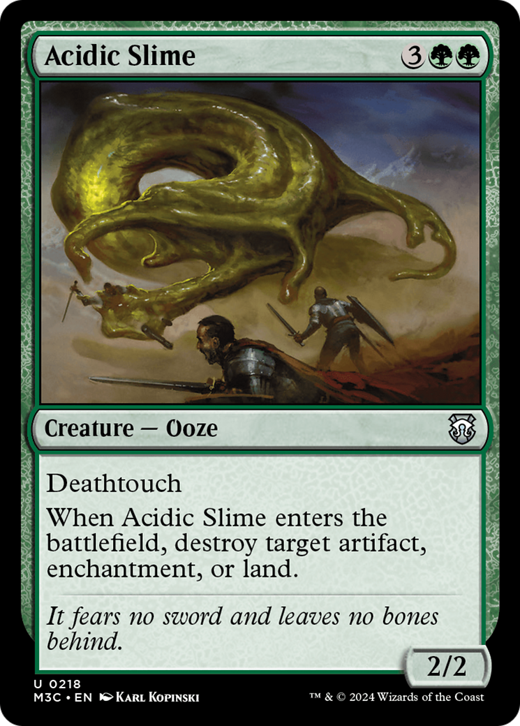 Acidic Slime (Ripple Foil) [Modern Horizons 3 Commander] | Webway Games