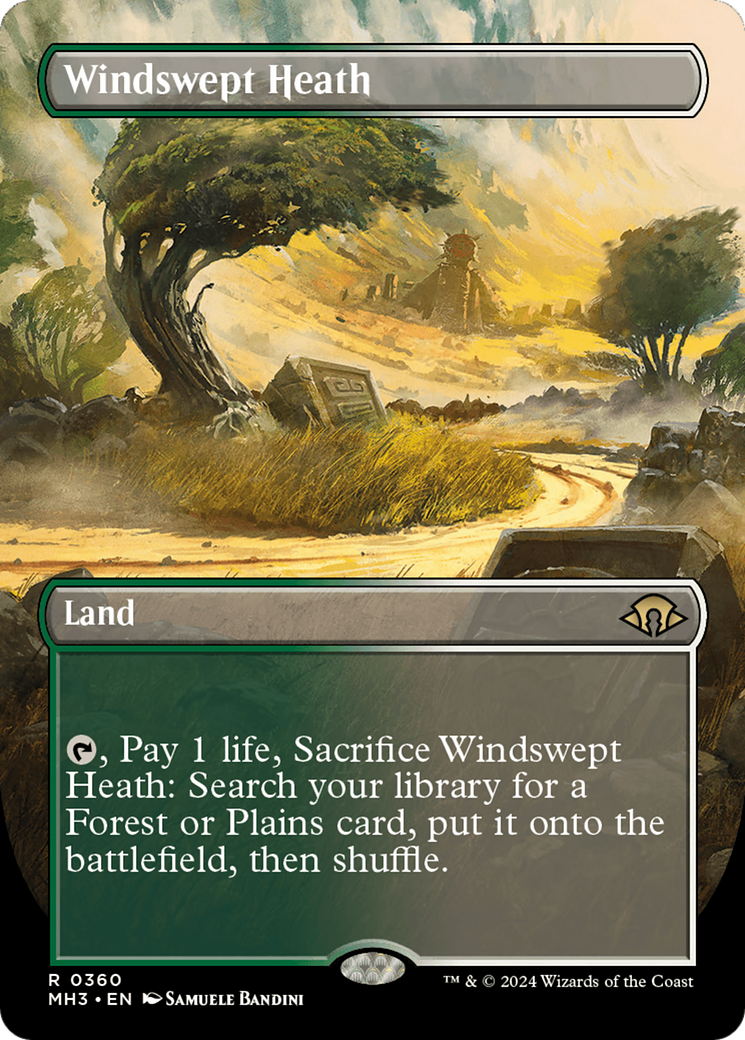 Windswept Heath (Borderless) [Modern Horizons 3] | Webway Games