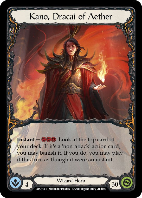 Kano, Dracai of Aether // Nebula Blade [ARC113 // ARC077] (Arcane Rising) | Webway Games