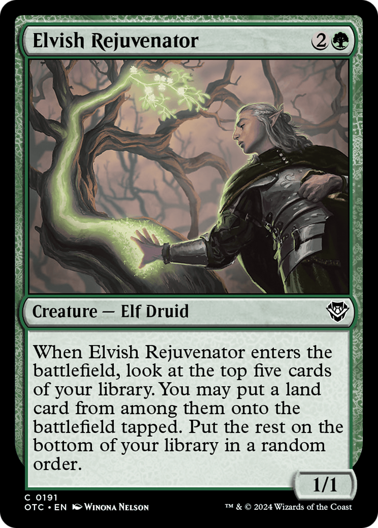 Elvish Rejuvenator [Outlaws of Thunder Junction Commander] | Webway Games